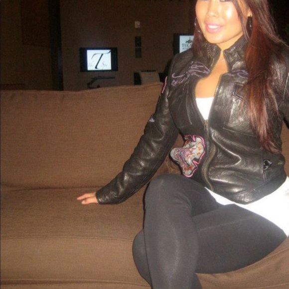 Ed Hardy by Christian Audigier Moto Jacket - Picture 5 of 8